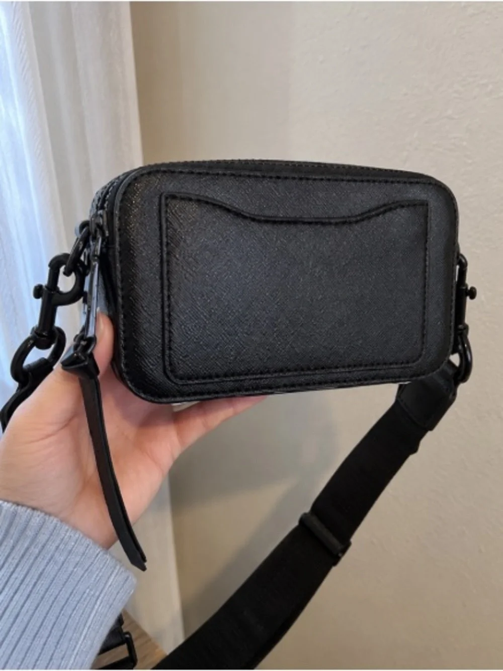 Marc Jacobs Black Crossbody Bag with Signature Logo
